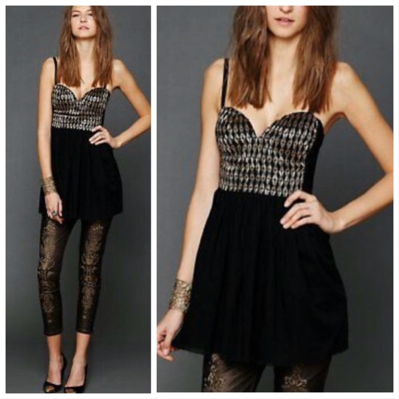 NWT One Teaspoon Vanity Fair Beaded Dress - Picture 1 of 8